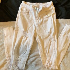 White Ripped Jeans